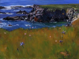 "Iris on the Cliff" original fine art by Mariko Irie "Iris on the Cliff" original fine art by Mariko Irie
