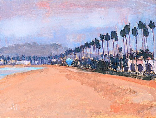 "May Gray, Santa Barbara" original fine art by Kevin Inman "May Gray, Santa Barbara" original fine art by Kevin Inman
