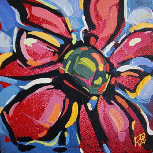 "Flower Abstraction 180" original fine art by Roger Akesson "Flower Abstraction 180" original fine art by Roger Akesson