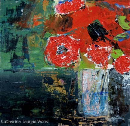"Floral Series No 21" original fine art by Katie Jeanne Wood "Floral Series No 21" original fine art by Katie Jeanne Wood