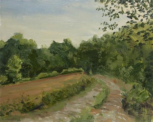 "Brick Road" original fine art by Johan Derycke "Brick Road" original fine art by Johan Derycke