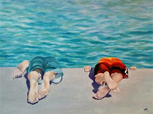 "Bottoms Up" original fine art by Dana C "Bottoms Up" original fine art by Dana C