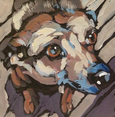 "Drop It....NOW!" original fine art by Kat Corrigan "Drop It....NOW!" original fine art by Kat Corrigan