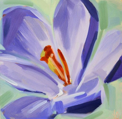 "Crocus" original fine art by Jessica Green "Crocus" original fine art by Jessica Green