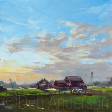 "Oil Painting: Wagner Morning" original fine art by Deb Anderson "Oil Painting: Wagner Morning" original fine art by Deb Anderson