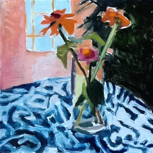 "Matisse Zinnias" original fine art by Pamela Hoffmeister "Matisse Zinnias" original fine art by Pamela Hoffmeister