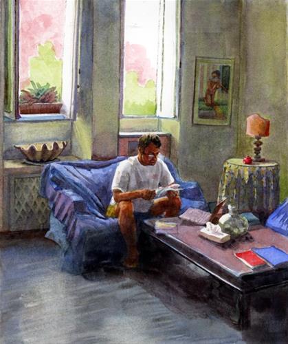 "Watercolor: What’re we doing Today (& Digital vs Paper Books)" original fine art by Belinda Del Pesco "Watercolor: What’re we doing Today (& Digital vs Paper Books)" original fine art by Belinda Del Pesco