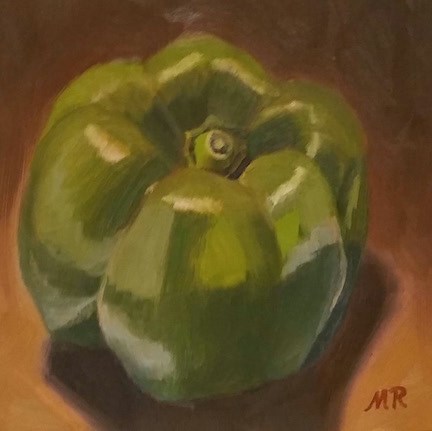 "Green With Envy" original fine art by Michelle Rideout "Green With Envy" original fine art by Michelle Rideout