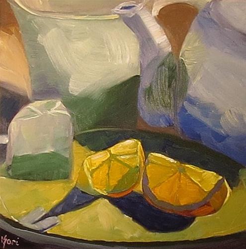 "Tea with Lemon" original fine art by Kari Melen "Tea with Lemon" original fine art by Kari Melen