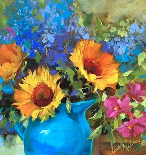 "Live Videos and Countdown to Brilliant Color" original fine art by Nancy Medina "Live Videos and Countdown to Brilliant Color" original fine art by Nancy Medina