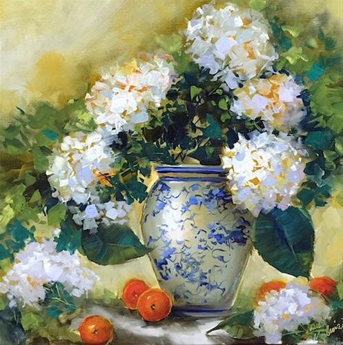 "Blog Talk Radio and Hydrangea Queens in New Orleans ~ Nancy Medina Art ~ Painting Classes and Worksh" original fine art by Nancy Medina "Blog Talk Radio and Hydrangea Queens in New Orleans ~ Nancy Medina Art ~ Painting Classes and Worksh" original fine art by Nancy Medina