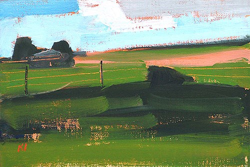 "Oklahoma Farm" original fine art by Kevin Inman "Oklahoma Farm" original fine art by Kevin Inman