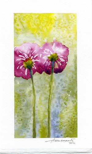 "Two Poppies" original fine art by Eileen Hennemann "Two Poppies" original fine art by Eileen Hennemann