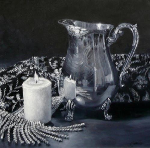 "Silver Pitcher" original fine art by Susan N Jarvis "Silver Pitcher" original fine art by Susan N Jarvis