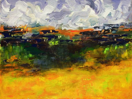 "High Plains II Original Palette Knife Landscape Painting by Colorado Impressionism Artist Judith B" original fine art by Judith Babcock "High Plains II Original Palette Knife Landscape Painting by Colorado Impressionism Artist Judith B" original fine art by Judith Babcock