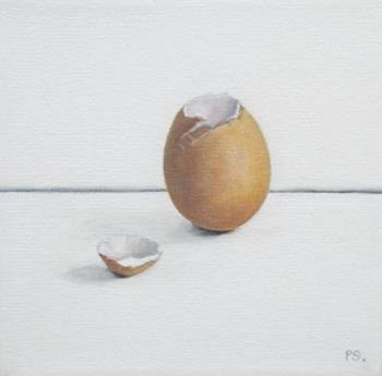 "More Eggshells III" original fine art by Pera Schillings "More Eggshells III" original fine art by Pera Schillings