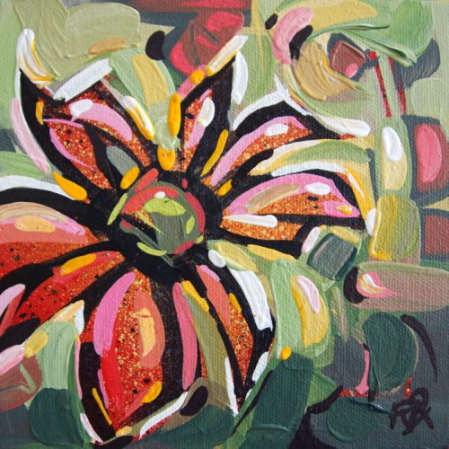 "Flower Abstraction 179" original fine art by Roger Akesson "Flower Abstraction 179" original fine art by Roger Akesson