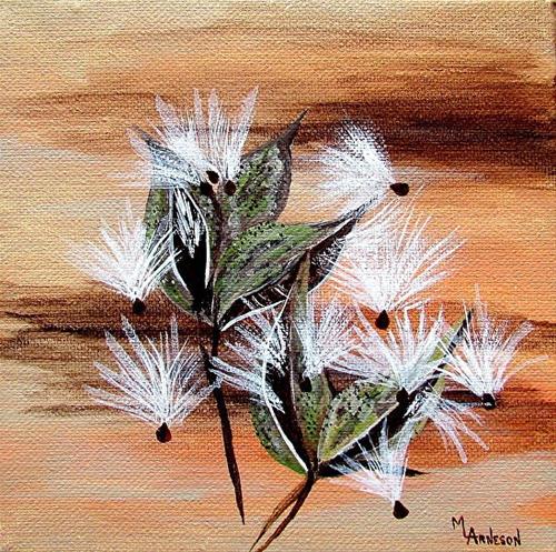 "Still Life Floral Landscape Painting,DANCERS IN THE WIND by Mary Arneson Art-Works of Whimsy" original fine art by Mary Arneson "Still Life Floral Landscape Painting,DANCERS IN THE WIND by Mary Arneson Art-Works of Whimsy" original fine art by Mary Arneson