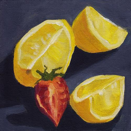 "Yellow and Red" original fine art by J M Needham "Yellow and Red" original fine art by J M Needham