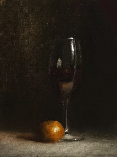 "Glass of Red" original fine art by Neil Carroll "Glass of Red" original fine art by Neil Carroll