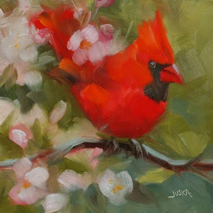 "Cardinal #2" original fine art by Elaine Juska Joseph "Cardinal #2" original fine art by Elaine Juska Joseph