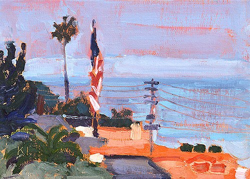 "Ocean Beach Plein Air" original fine art by Kevin Inman "Ocean Beach Plein Air" original fine art by Kevin Inman