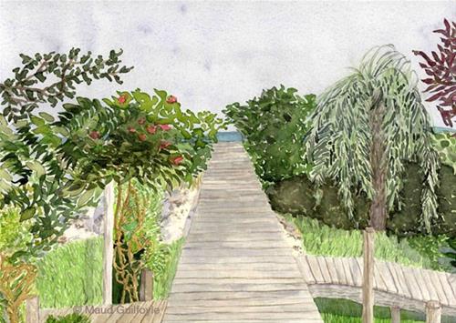 "Fire Island" original fine art by Maud Guilfoyle "Fire Island" original fine art by Maud Guilfoyle
