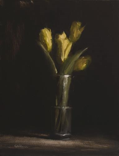 "Yellow Tulips" original fine art by Neil Carroll "Yellow Tulips" original fine art by Neil Carroll