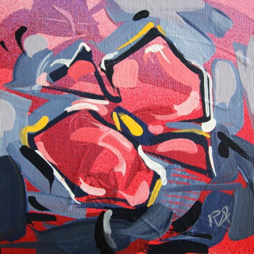 "Flower Abstraction 164" original fine art by Roger Akesson "Flower Abstraction 164" original fine art by Roger Akesson