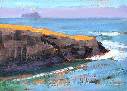 "Sunset Cliffs, Ocean Beach" original fine art by Kevin Inman "Sunset Cliffs, Ocean Beach" original fine art by Kevin Inman