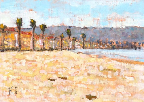 "PB Plein Air, San Diego" original fine art by Kevin Inman "PB Plein Air, San Diego" original fine art by Kevin Inman