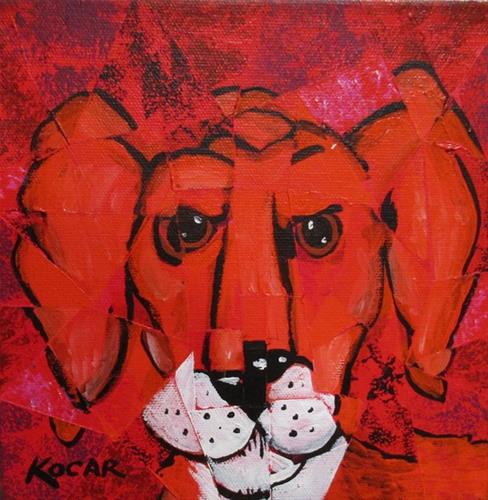 "Red Dog" original fine art by George Kocar "Red Dog" original fine art by George Kocar