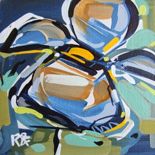 "Flower Abstraction 113" original fine art by Roger Akesson "Flower Abstraction 113" original fine art by Roger Akesson