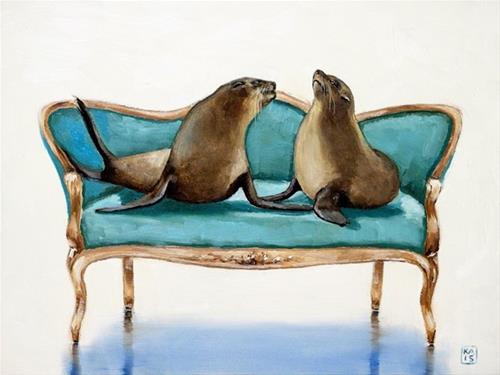 "sealed with a kiss" original fine art by Kimberly Applegate "sealed with a kiss" original fine art by Kimberly Applegate