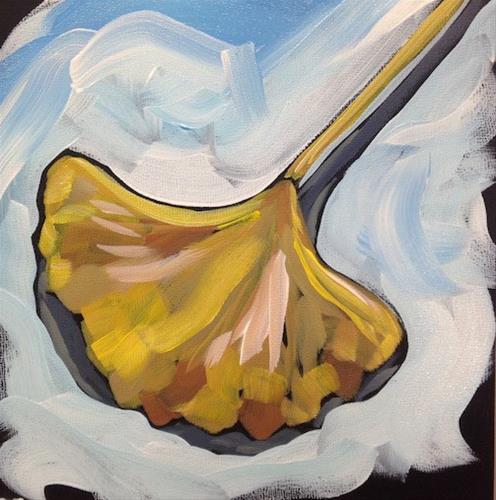 "Gingko #2" original fine art by Kat Corrigan "Gingko #2" original fine art by Kat Corrigan
