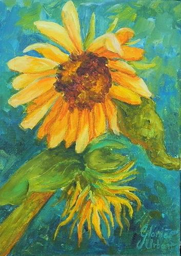 "Sunflower #6" original fine art by Gloria Urban "Sunflower #6" original fine art by Gloria Urban