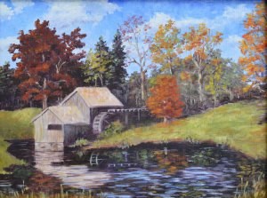 "The Old Mill" original fine art by Robert Frankis "The Old Mill" original fine art by Robert Frankis