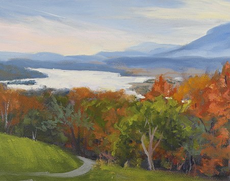"Autumn Above the Hudson" original fine art by Jamie Williams Grossman "Autumn Above the Hudson" original fine art by Jamie Williams Grossman