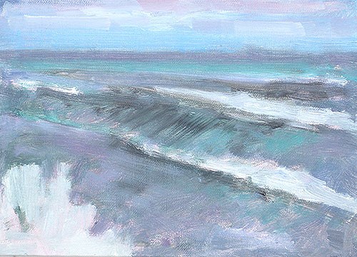 "Blustery Day, OB" original fine art by Kevin Inman "Blustery Day, OB" original fine art by Kevin Inman