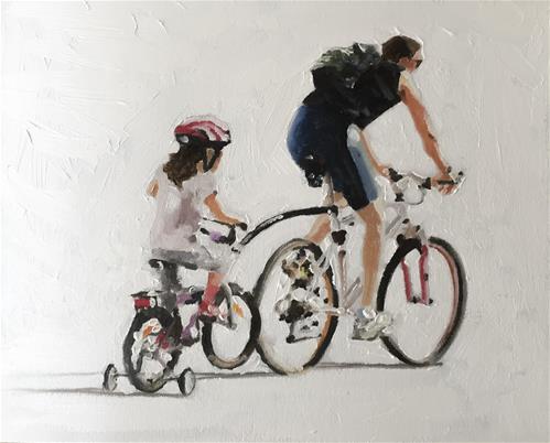 "Out with Dad" original fine art by James Coates "Out with Dad" original fine art by James Coates