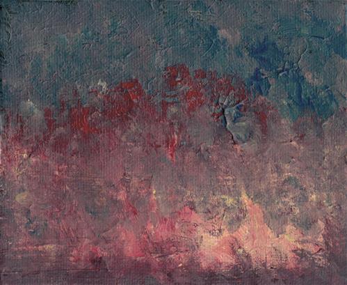"Fire Abstract" original fine art by Donna Vieth "Fire Abstract" original fine art by Donna Vieth