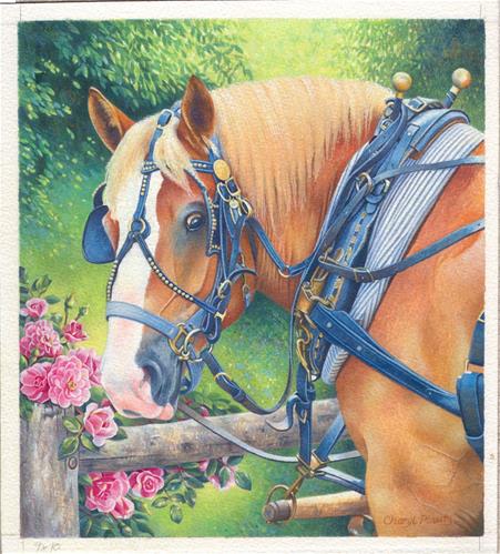 "Smell the Roses" original fine art by Cheryl Plautz "Smell the Roses" original fine art by Cheryl Plautz