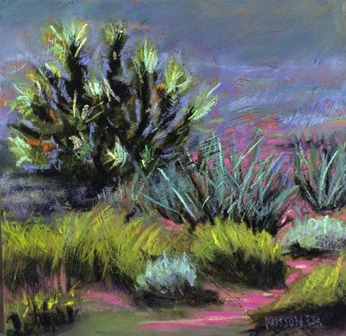 "Desert Bloom Study" original fine art by Cristine Kossow "Desert Bloom Study" original fine art by Cristine Kossow