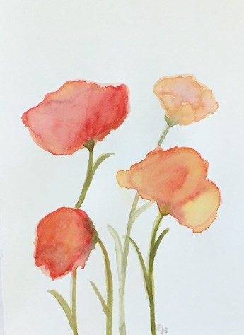 "Sweet Poppies" original fine art by Pamela Munger "Sweet Poppies" original fine art by Pamela Munger