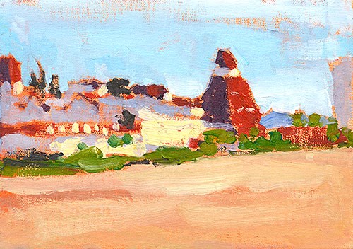 "Hotel del Coronado Painting" original fine art by Kevin Inman "Hotel del Coronado Painting" original fine art by Kevin Inman