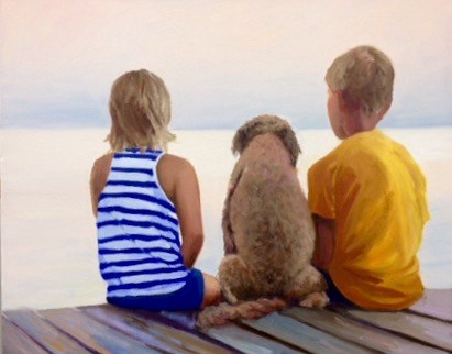 "Family Meeting" original fine art by Cathy Boyd "Family Meeting" original fine art by Cathy Boyd