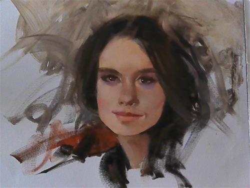 "head sketch" original fine art by Richard Schiele "head sketch" original fine art by Richard Schiele