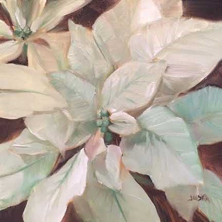 "Poinsettia in Mint" original fine art by Elaine Juska Joseph "Poinsettia in Mint" original fine art by Elaine Juska Joseph