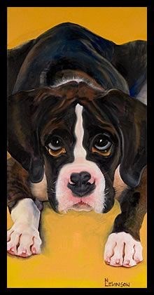 "Puppy Love" original fine art by Nancy Levinson "Puppy Love" original fine art by Nancy Levinson