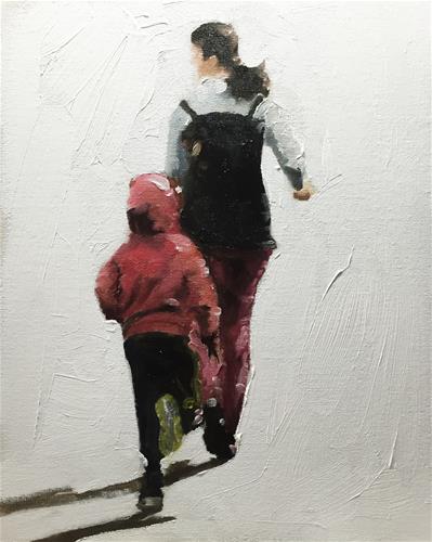 "Joggers" original fine art by James Coates "Joggers" original fine art by James Coates
